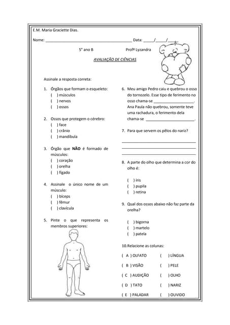 Avaliação de ciências