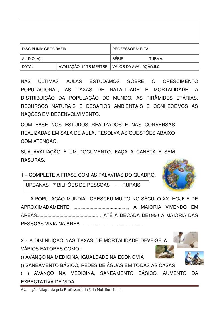 Atividades População Brasileira 5 Ano – LNMDE