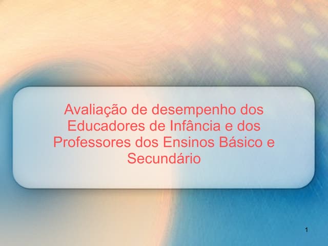 Avaliaçãodesempenho 09-10 