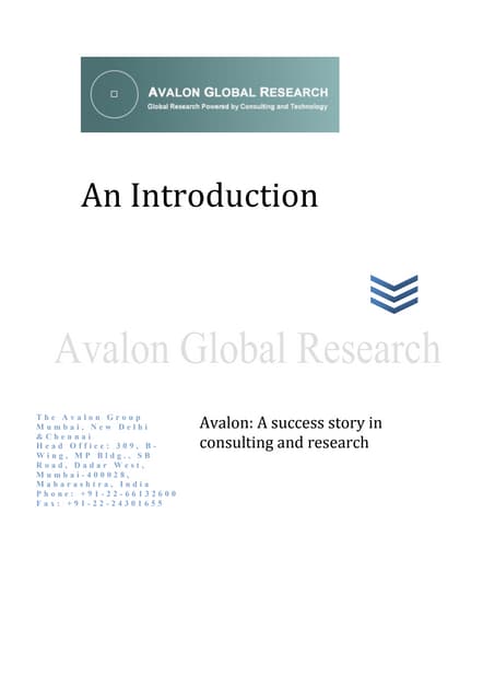 Avalon Global Research (India)