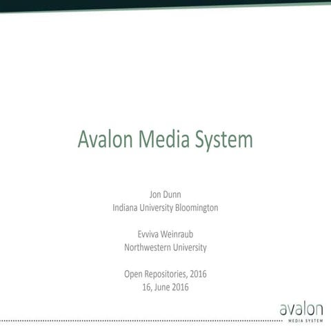 Avalon 2016 Overview