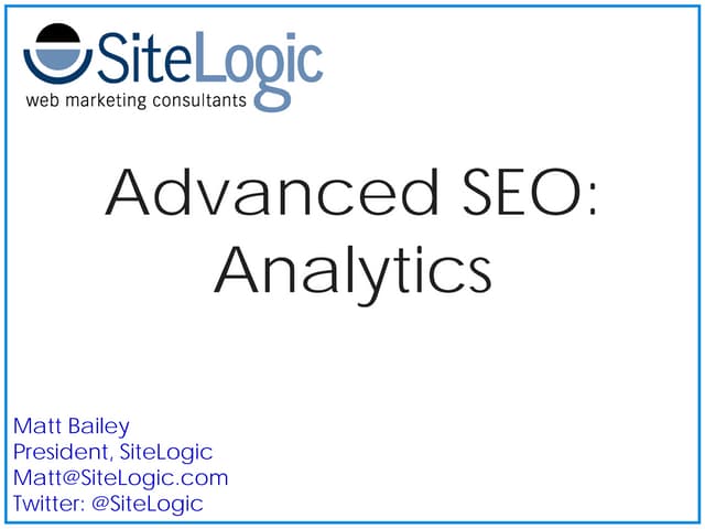 Avanced Seo E Marketing Conference ...