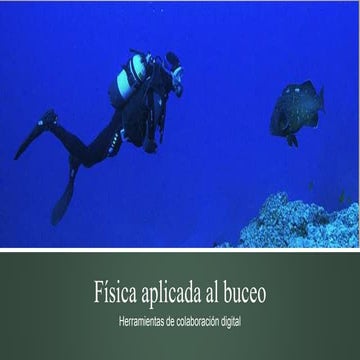 Avance física aplicada al buceo