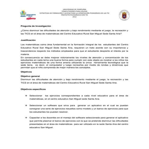 formulación conceptual santa ana