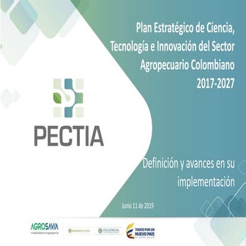 Avances Implementación PECTIA 07.06.2019_Subsistema_I+D+i.pptx