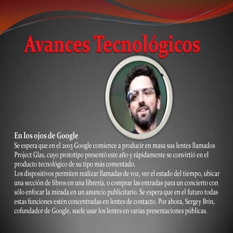 Avances tecnologicos 2013