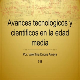 Avances tecnologicos y cientificos ...