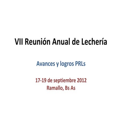 Avances y logros PRLs