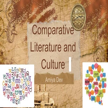 Comparative Literature in India by Amiya dev.pptx