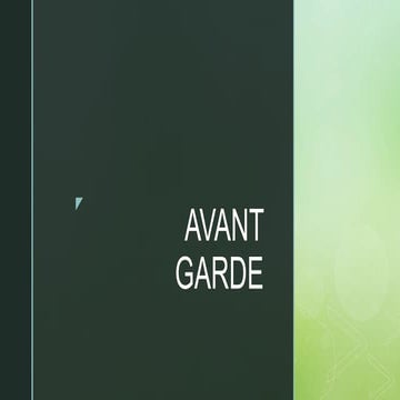 Avant Garde for powerpoint presentation.pptx