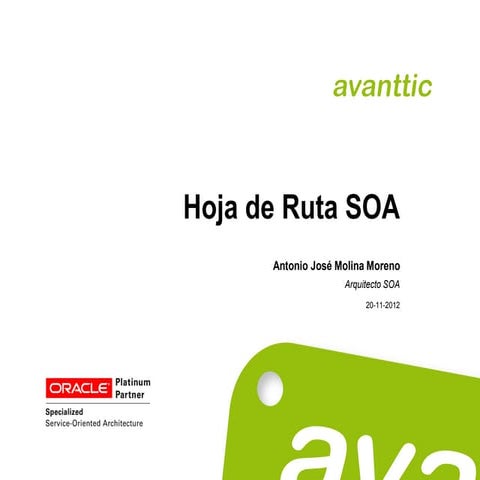 avanttic Webinar Hoja de Ruta SOA 