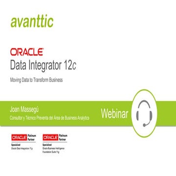 Webinar: Oracle Data Integrator 12c (25-02-2015)