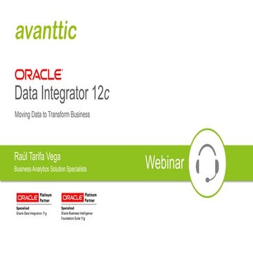 Webinar Oracle Data Integrator 12c (ODI)