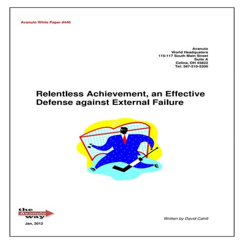 Avanulo White Paper  446   Relentless Achievement   An Effective Defense Agai...