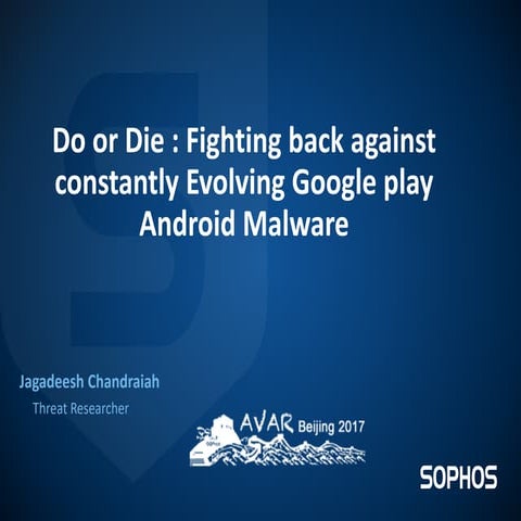 Fighting back against constantly Evolving Google play Android Malware