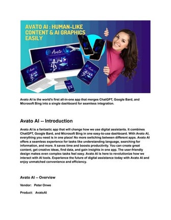 Avato AI Review_ Human-Like Content & AI Graphics Easily - Google Docs.pdf
