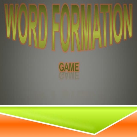  word formation games