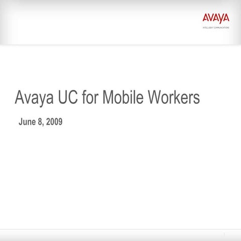 Avaya   Best Practices In Communications Mobility