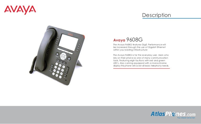 Avaya 9608G Product Overview