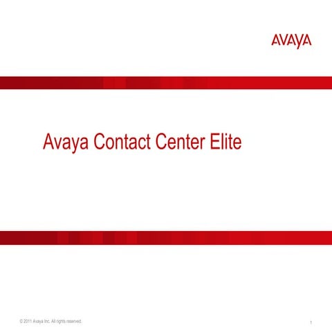 Avaya Aura Contact Center Elite