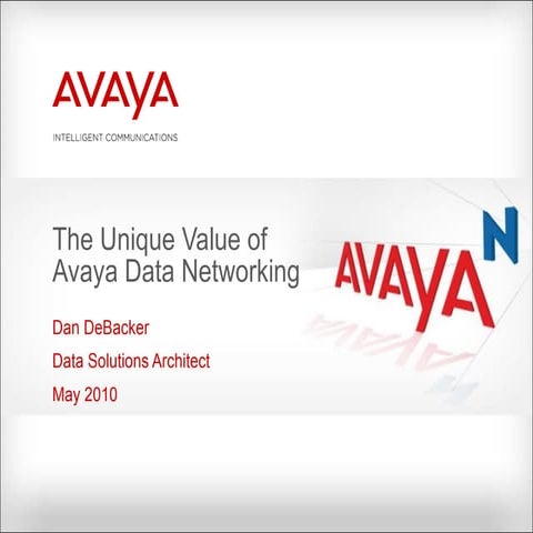 Avaya data networking campus solutions may26