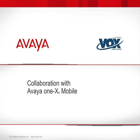 Avaya one-X Mobile by VOXNS