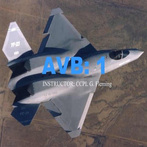 AVB 1: Revision Aircraft Design By CCPL G. Fleming