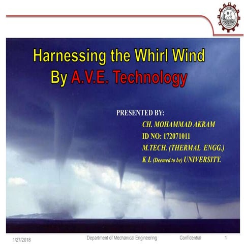 Harnessing the WhirlWind by AVE Technology