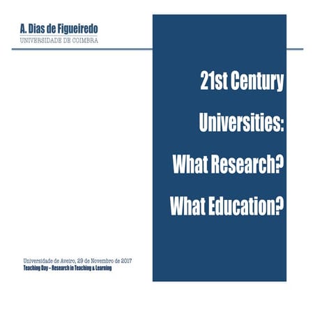21st Century Universities: What Research? What Education?