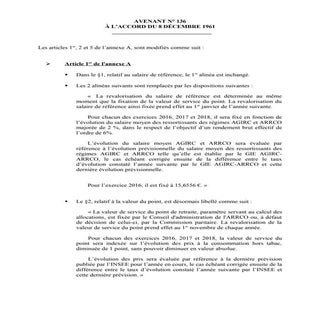 Accord Interprofessionnel Avenant 136