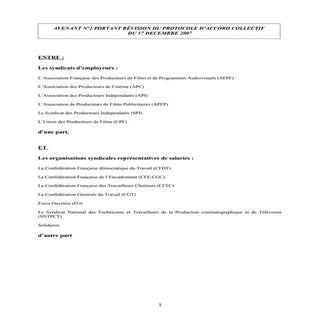 IDCC Avenant 2 - production cinémat...