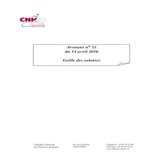 IDCC 1921 avenant n° 55 du 14 avril...