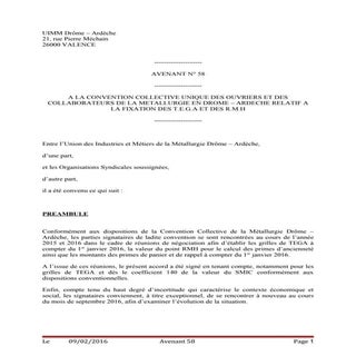 IDCC 1867 MÉTALLURGIE DRÔME-ARDÈCHE