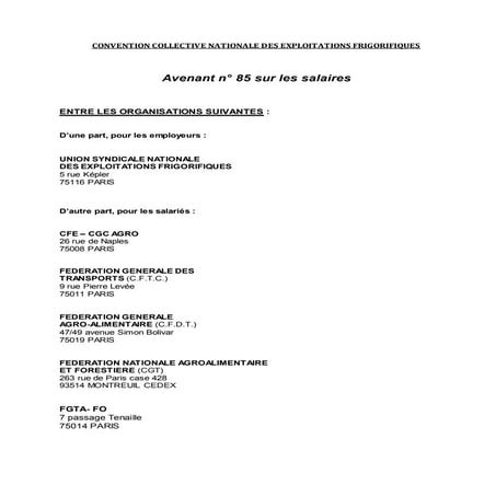 idcc 200 - Salaires minima garantis dans la CCN des exploitations frigorifiques