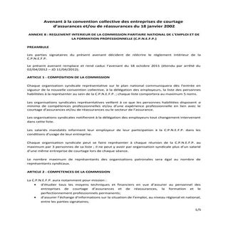 IDCC 2247 avenant du 14 janvier 2016