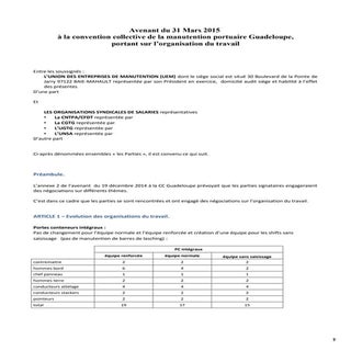 IDCC 1923 Organisation du travail d...