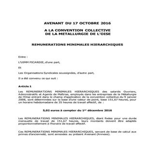 IDCC 2700 Avenant du 17 octobre 201...