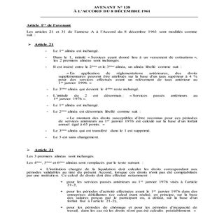 IDCC 1500 Avenant n°138 