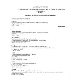 IDCC 1875 Avenant n68   idcc1875