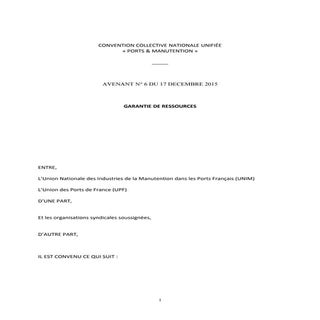 IDCC 3017 avenant n°6 accord de bra...