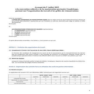 IDCC 1923 organisation du travail g...