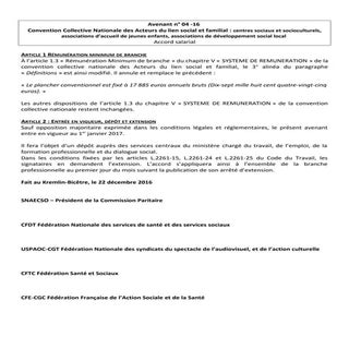 IDCC 1261 Avenant salaires rmb 04 16