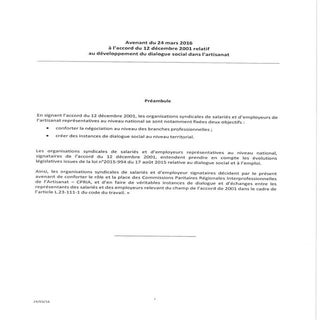 AI avenant du 24 mars 2016