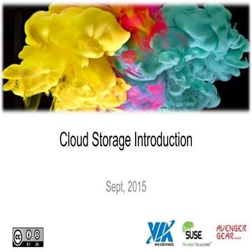 Cloud Storage Introduction ( CEPH )  