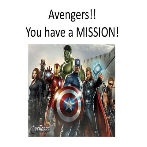 Year 5 English Avengers Game (Direction with imperative words) | PPTX