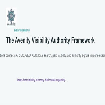 AI Visibility Authority Engine Framework AI | PDF