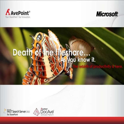 AvePoint - Death of the FileShare, as you know it.