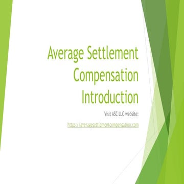  Average Settlement Compensation