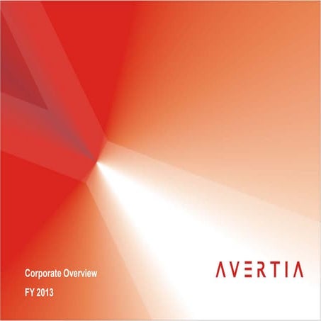 AVERTIA Corporate Overview FY 2013