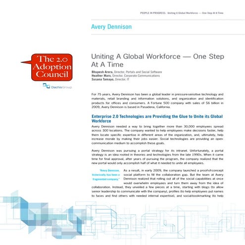 Avery: People in Progress